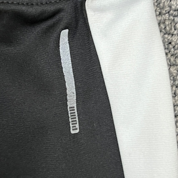Puma Women's Sweatpants Size M Black White DRYCELL Ankle Zip Front Pockets - Picture 10 of 14